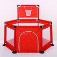 thumbnail image 1 of Baby Playpen Interactive Kids Play Playard Ocean Ball Safety Gate 6 Panel Fence (balls not Include), 1 of 1
