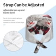 thumbnail image 4 of Kdxio Christmas Snowman With Hat Pattern Turban Hat for Women Men Comfortable Adjustable Cleaning Working Cap with Sweatband, 4 of 8