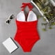 thumbnail image 3 of Traje de Baño Mujer Traje de Baño de Cuello En V Para Mujer, Traje de Baño Fruncido, Trajes de Baño Para Mujer, Trajes de Baño Cómodos, 3 of 7