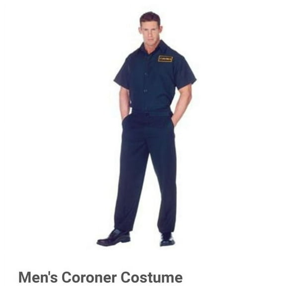Men's Blue Coroner Costume Shirt 2X-Large 48-50