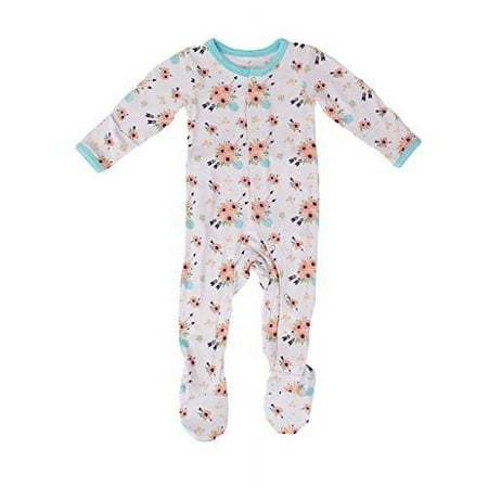 

Kozi & Co. Baby Sleeper Footie Pajamas Infant Girls Wild Flowers 18-24 Months