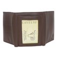 thumbnail image 4 of Cavelio Genuine Leather Mens RFID Blocking Slim Trifold Wallet Back ID Window with Gift Box Brown, 4 of 7