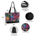 thumbnail image 2 of FORMRS Canvas Laptop Tote Bag for Women with 15.6" Computer Compartments Shoulder Handbag, Charming Floral Pattern, 2 of 7