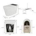 thumbnail image 2 of Alvantor Tankless Smart Toilet w/ Built-in Bidet, Wider Bidet with Heated Seat, Auto Open & Close, Warm Water and Dry, Foot Sensor, Display, Remote Control, White, 2 of 11