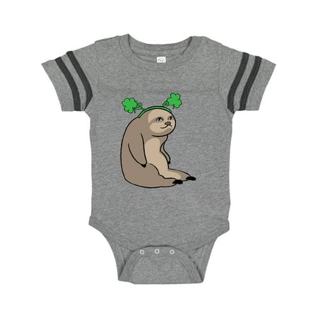 

Inktastic St. Patrick s Day Sloth with Shamrocks Gift Baby Boy or Baby Girl Bodysuit