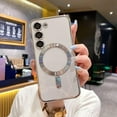 thumbnail image 6 of for Samsung Galaxy S23 Case Magnetic Clear with Camera Lens Protector MagSafe Electroplated Silicone Slim Fit Shockproof Protective Case Cover 6.1 Inch - Silver, 6 of 11