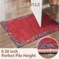 thumbnail image 2 of 2x3 Entryway Rug Bathroom Rugs for Front Door Bedroom Kitchen, Washable Vintage Print Carpet, Floor Mat with Non Slip Backing, 2 of 8