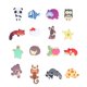 thumbnail image 1 of Imán de nevera de animales, 16 Uds., magnético fuerte, 3D, bonito y vivo, decorativo, estampado de animales, imán para nevera, coches, 1 of 8