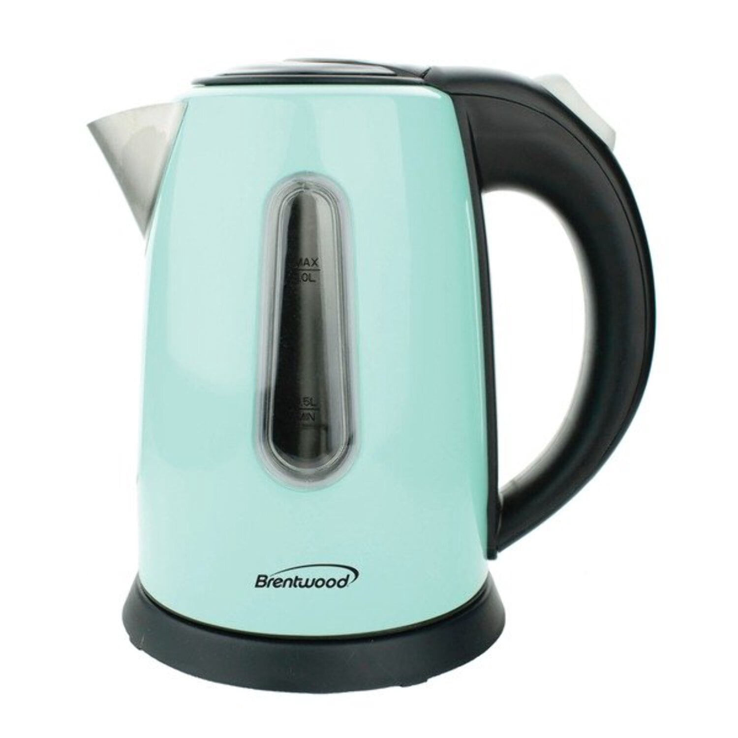 Btwd 1 Liter Stainless Steel Cordless Electric Kettle in Blue