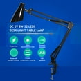 thumbnail image 2 of Amdohai DC 5 V 8 W 32 LEDs Desk Light Table Clamp, 2 of 9