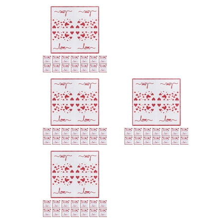 80 pcs Heart Guest Napkin Valentine'S Day Disposable Napkins Love Hearts Dinner Hand Napkin For Wedding Anniversary Mother'S Day