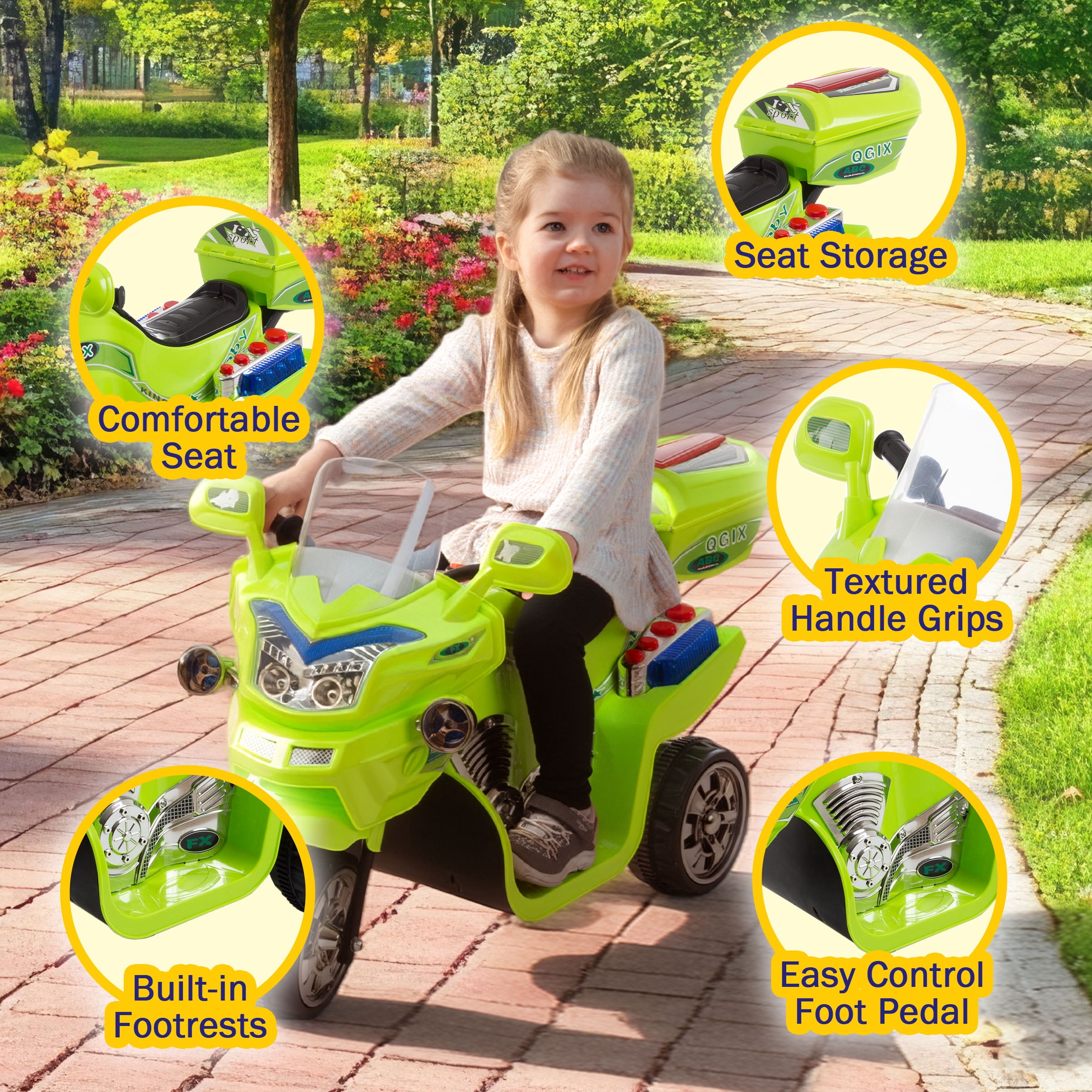 Electric 3-Wheel Motorcycle Battery Powered for Kids by Lil' Rider
