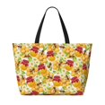 thumbnail image 2 of Disketp Bees Honeycomb Jars Of Honey Flowers Bolsa de Playa de Gran Capacidad, Bolso Impermeable y a Prueba de Arena para Mujer, Ideal para Playa, Piscina y Natación, 2 of 7