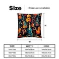 thumbnail image 5 of Musical Instrument Pillow Covers Inserts - Set of 2 Chair Pillow Covers, Decorative Pillows - Available in 16x16, 18x18, and 20x20 Inches with Unique Patterns for Any Occasion, 5 of 6