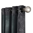thumbnail image 4 of THD Peamont Lattice Thermal Energy Efficient Room Darkening Light Blocking Privacy Blackout Grommet Curtain Panels - Set Of 2, 4 of 4
