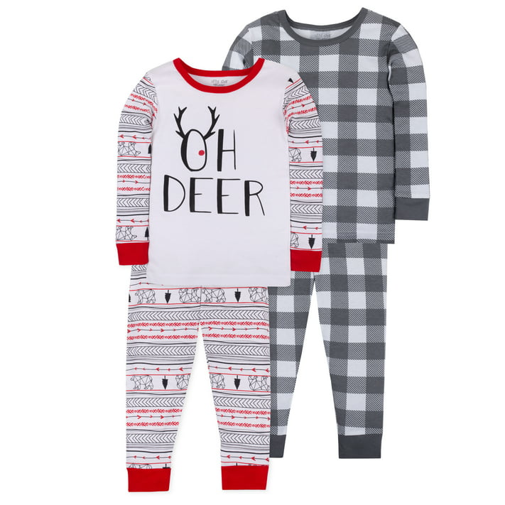 Little Star Organic Baby Boys & Toddler Boys Snug Fit Cotton Pajamas ...