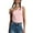 Pink, variant on Off the Shoulder Tops for Women Sleeveless Stretch Slim Fitted Crop Top Lightweight Thin Streetwear Going out Tops