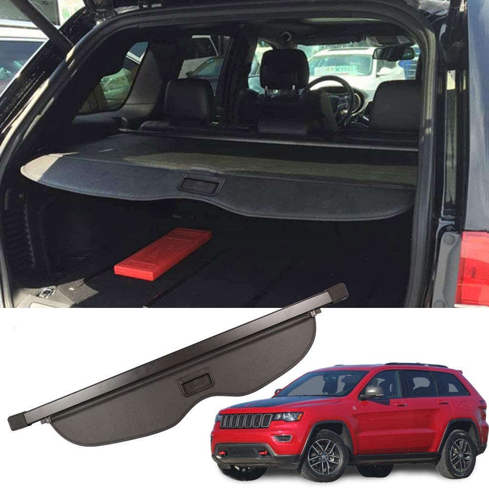 Housse De Coffre Rétractable Pour Jeep Grand Cherokee 2017-2020 - Protection Intimité Et Rangement - Alliage Aluminium Et Toile