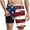red/white/blue, variant on cllios 4th of July Mens Bathing Suits with Compression Liner 5 Inch Elastic Waist Drawstring Board Shorts American Flag Quick Dry Swim Trunks for Men
