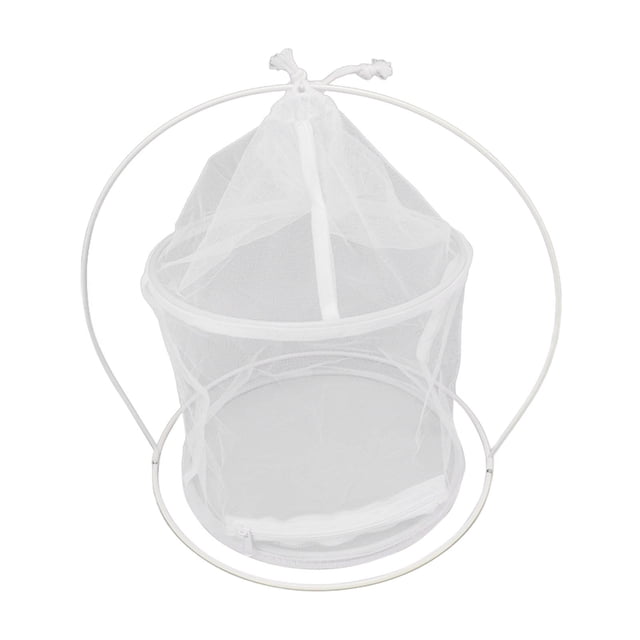 Butterfly Habitat Cage,Cylindrical Iron Frame Hanging Mesh Plant Cage Butterfly Enclosure High-Precision Functionality