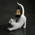 thumbnail image 6 of 10 Inch Solar Cat Garden Statue, Porch Patio Decor for Outdoor Yard, 6 of 6