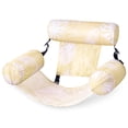 thumbnail image 1 of Silla flotante Sloosh convertible para piscina, color champán tropical, 1 of 7