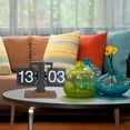 thumbnail image 4 of Flip Desk Clock, Retro Vintage Design Auto Flip Desk Table Clock, Internal Gear Operated Mechanical Flip Clock, 24 Hours Modern Digital Mechanical Retro Flip Down Clock for Home, 4 of 7