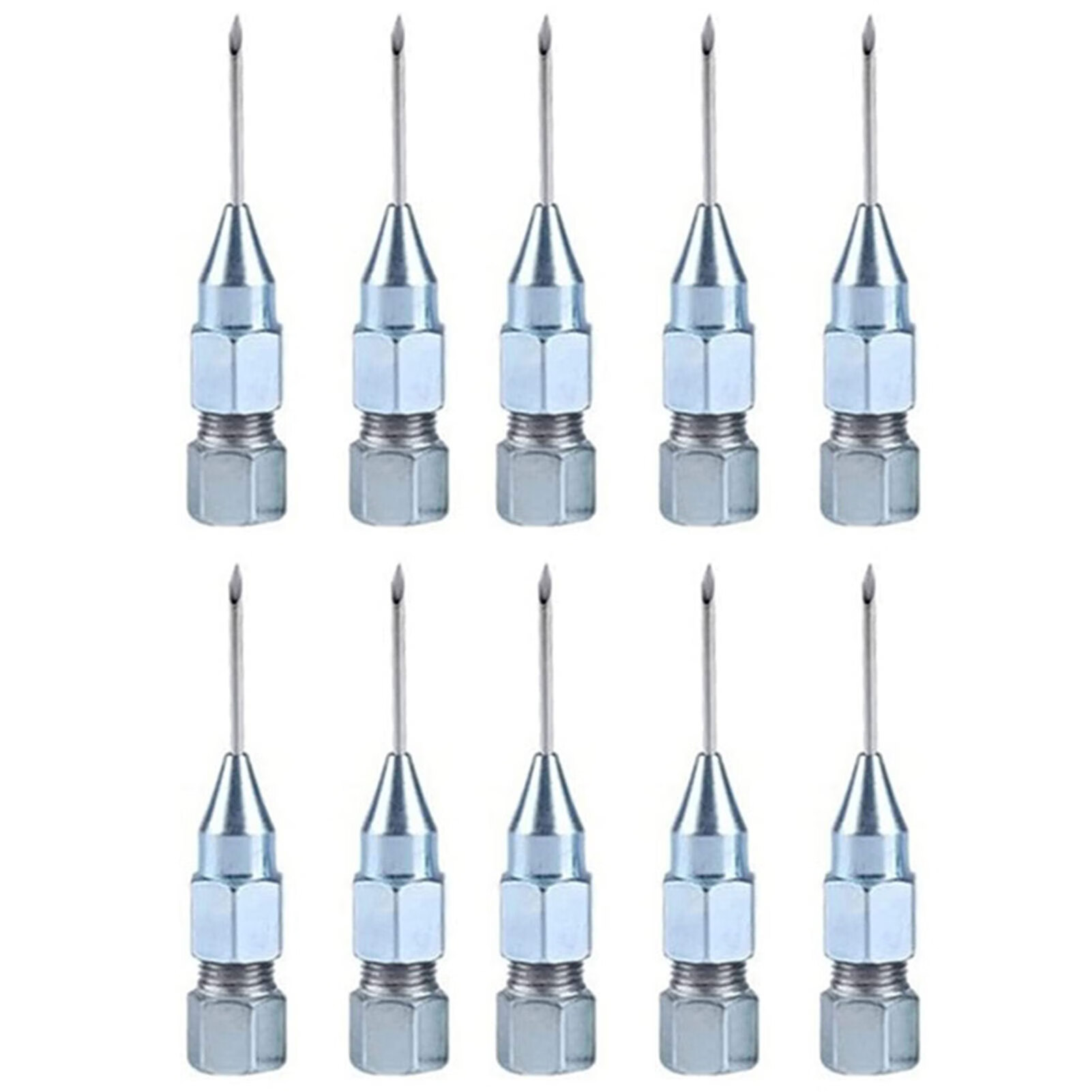Megawheels Grease Needle 40 PCS Silver Long Bearing Grease Injector