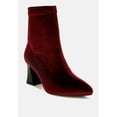 thumbnail image 2 of Arcturus Flared Block Heel Velvet Boots, 2 of 10