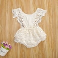 thumbnail image 2 of Seyurigaoka Newborn Infant Baby Girl Summer Lace Romper Jumpsuit Bodysuit One-Pieces Clothes, 2 of 7