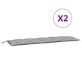 thumbnail image 5 of vidaXL Garden Bench Cushions Outdoor Patio Seating Pad 2 Pcs Oxford Fabric, 5 of 8