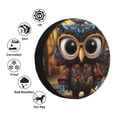 thumbnail image 4 of Fotbe Quirky Owl With Glasses Funda de Llanta de Repuesto con Estampado, Engrosada, Ajuste Universal para Jeep, Remolque, RV, SUV, Camión-17 inch, 4 of 6