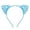 Sky Blue, variant on Children's Cartoon Cat Ears Thin Onion Sequined Headband with Cute Hair Accessories for Toddler Youth Girls Boys Novelty Sparkly Elastic Comfortable Stretchy Adjustable Playful Sky Blue