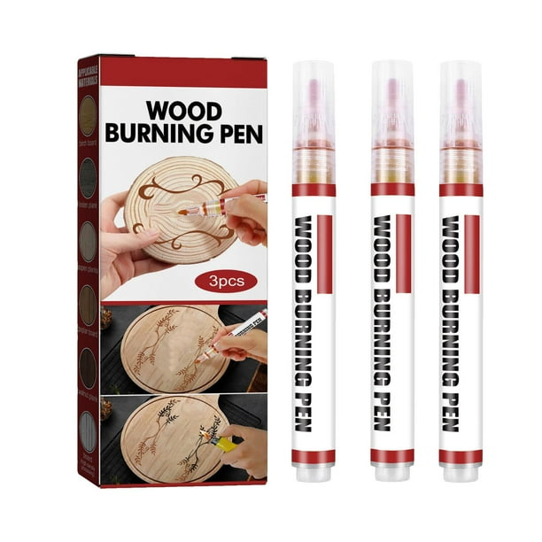 Ankishi Wood Burning Pen Torch Paste Set 3 PCS Scorch Pen Markers For DIY Wood Painting