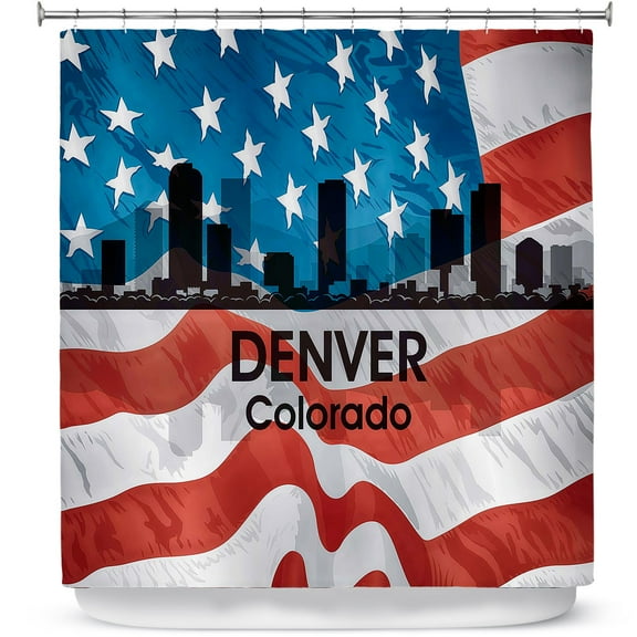 Shower Curtains 70" x 84" from DiaNoche Designs by Angelina Vick - City VI Denver Colorado