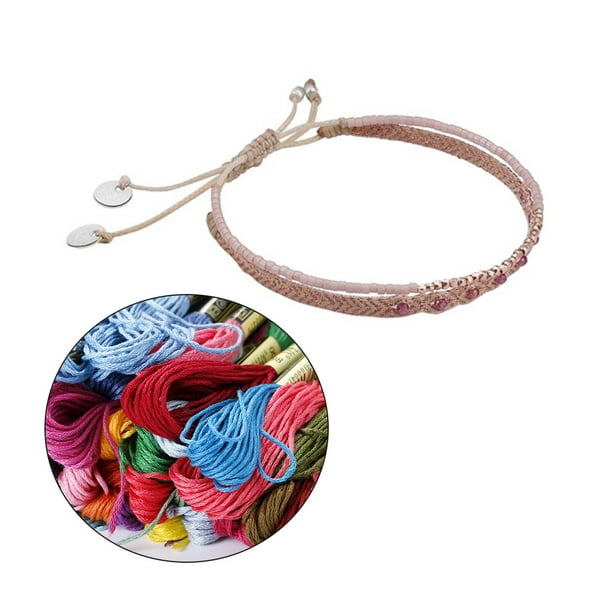 Youkk 10pcs perles Cordon Cordes Fil nylon pour le bricolage Collier  Bracelet Fabrication de bijoux Décoration 
