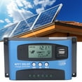 thumbnail image 4 of Contrôleur de Charge Solaire DPPT, Affichage LCD Multi-Suivi Protection contre les Courts-Circuits Contrôleur de Charge Solaire 12V 24V pour Éclairage de Rue 50A, 4 of 8