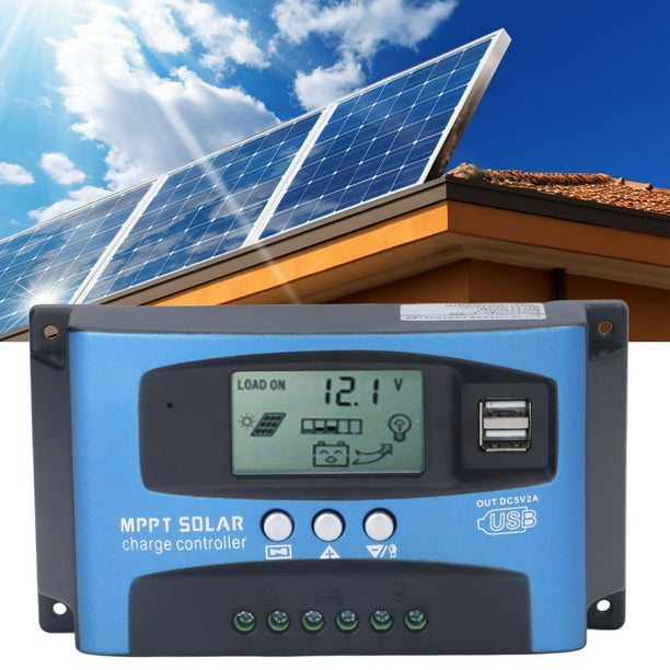 FAGINEY 12V 24V Solar Charge Controller, MPPT Solar Charge Controller Multi Tracking For Street
