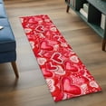 thumbnail image 3 of Runner Rug 2'x6', Happy Valentine's Day Washable Non-Slip Hallway Runner Rugs, Red Dots Love Heart Romantic Bedside Rugs Floor Mats Carpet Runners for Kitchen Bathroom Laundry Room, 3 of 8