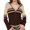 Brown, variant on Vedolay Women Tops Women's Casual Long Sleeve Open Front Lapel Collar Work Office Casual Jacket,Brown S