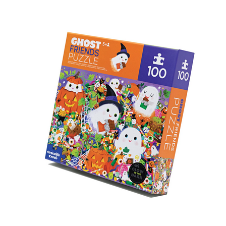 Crocodile Creek Ghost Friends  Glow in the Dark 100 Pieces Puzzle ,100 Pieces,Ages 5 