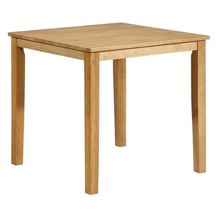 - Kurmer Square Solid Wood Dining Room Kitchen Table, Natural Oak
