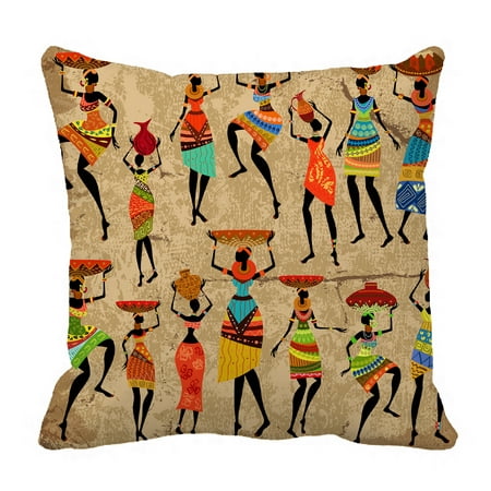 YKCG African Art Afro American Women History and Culture Pillowcase Pillow Cushion Case Cover Twin Sides 18x18