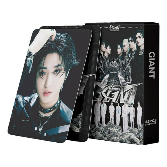 StrayKids ATE Album Giant Album Photocards Photo Cards Straykids Merch ,55PCS K-pop Photo Cards Set, Giant Size LOMO Cards Collection for Fans, Premium Glossy Photocards, Unique Gifts