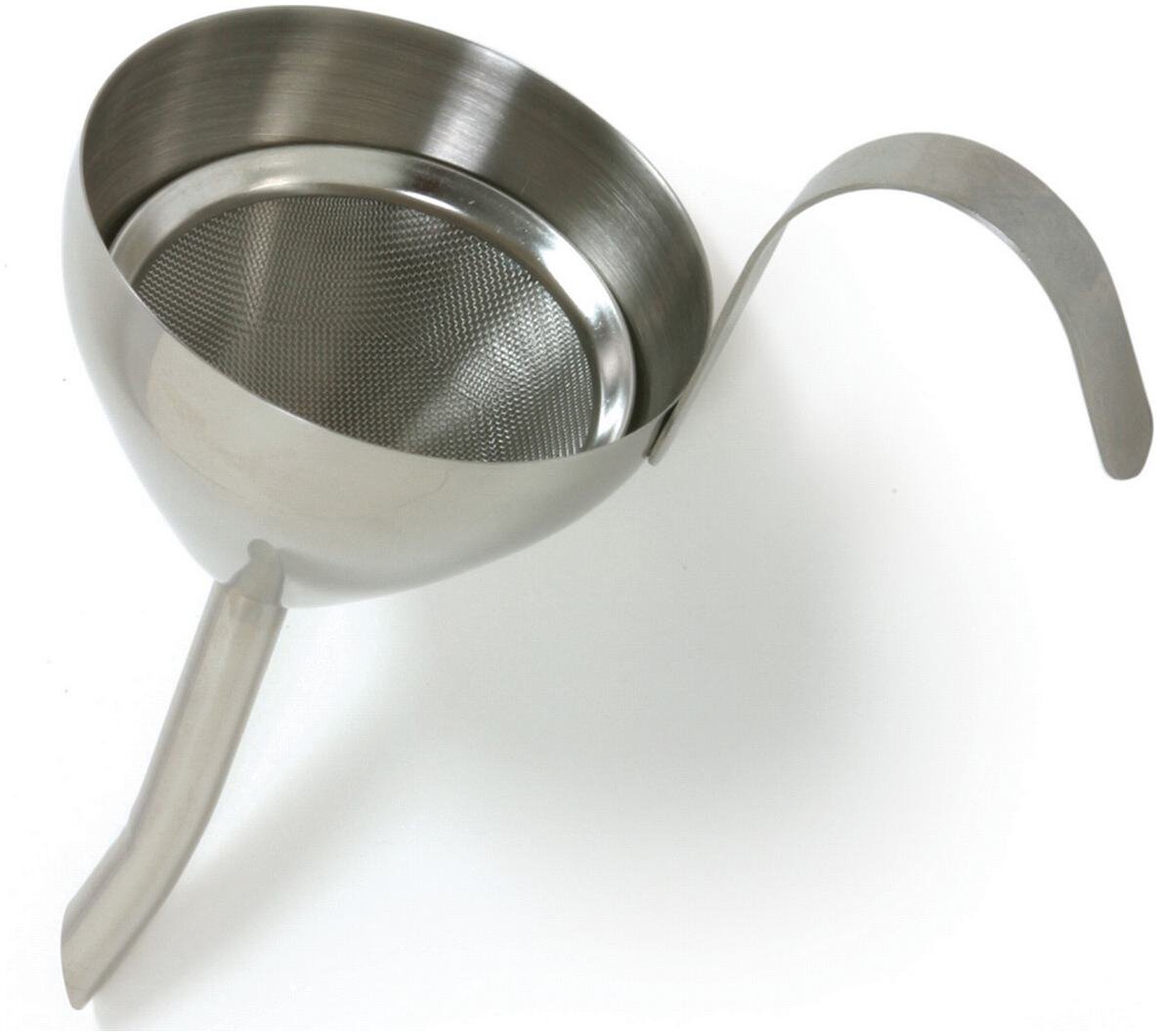 Norpro Stainless Steel Funnel with Removable Strainer for Decanting