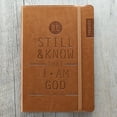 thumbnail image 6 of Christian Art Gifts Tan Faux Leather Journal, Be Still and Know - Psalm 46:10, Flexcover Inspirational Notebook with Elastic Closure 160 Lined Pages fvScripture, 5.8 x 8.5 Inches, 6 of 6