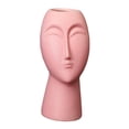 thumbnail image 1 of Jarrones de cerámica para flores, jarrón de estatua Huam, jarrones de cerámica, soporte para tallos y ramos. Rosado, 1 of 9