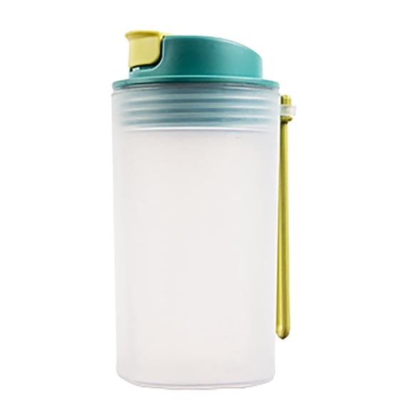 Glass Bottle Cup 350ML Layered Shaker for Protein Powder Sports Fitness Water Bottle -Free Drinkware for Gym Training