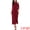 Wine Red, variant on Women's Dressy Jumpsuit Split Sleeve Wide Legs Cocktai XL Black