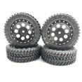 thumbnail image 1 of Tholdsy RCGOFOLLOW 4 Uds llantas de plástico resistentes al desgaste llantas para 1/24 Rc llantas neumático FMS FCX24 RC pieza de coche Kits de construcción modelo Negro, 1 of 6
